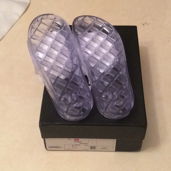 chanel jelly clear slides